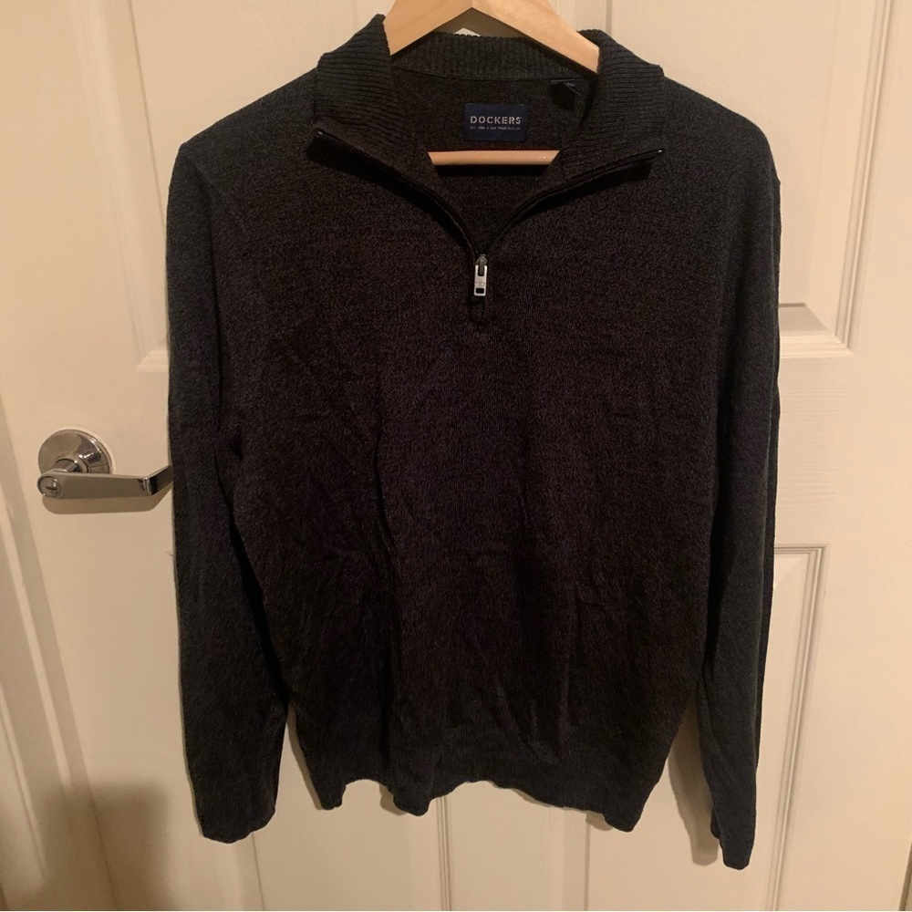 Dockers Gray Pull Over Sweater